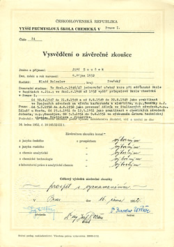 Vysvědčení o závěrečné zkoušce